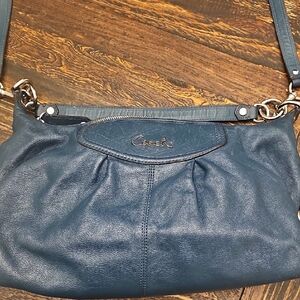 Coach Blue Leather Women's Bag Super Sweet